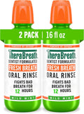 TheraBreath Dentist Formulated Fresh Breath Oral Rinse - Mild Mint Flavor, 16 Ounce (Pack of 2) - Image 1