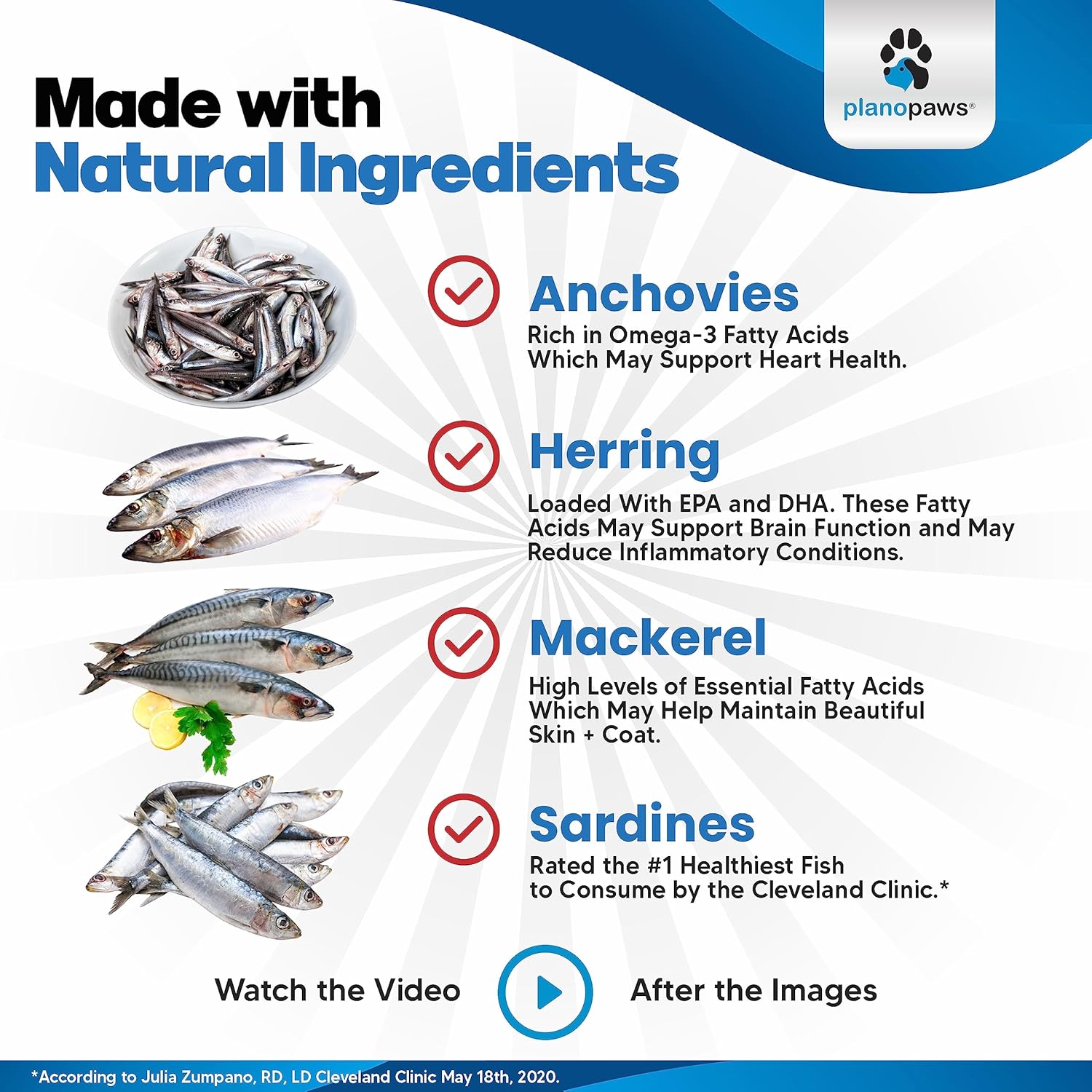 Planopaws wild caught fish oil for reducing dog shedding and dry skin itch relief.
