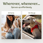 Thick moisture rich pet cleaning wipes for paws and butt.