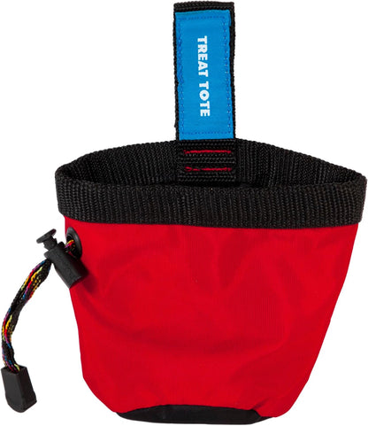Chuckit! dog treat pouch with drawstring open