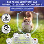 Waterproof flea and tick collar for cats close up