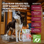 Only Natural Pet EasyRaw grain free paleo friendly dog food bag back label instructions