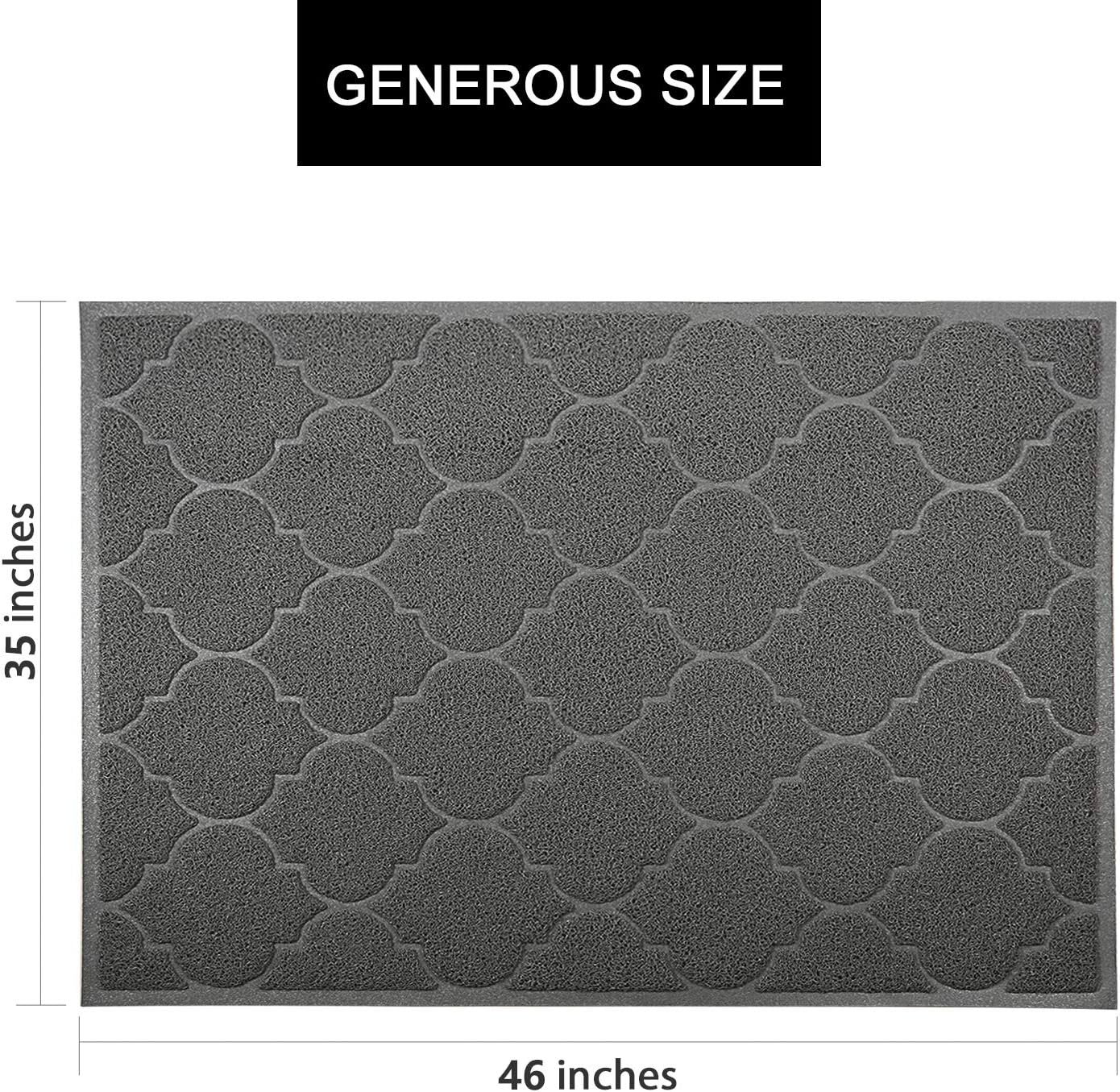 Cosyearn XL pet mat placed under a litter box in a clean room