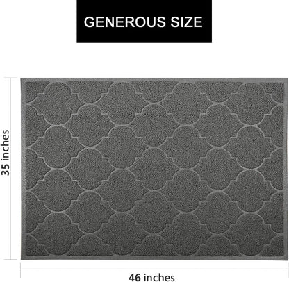Cosyearn XL pet mat placed under a litter box in a clean room