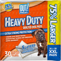OUT! Petcare Puppy Pads XXL front view package showing thirty count box.