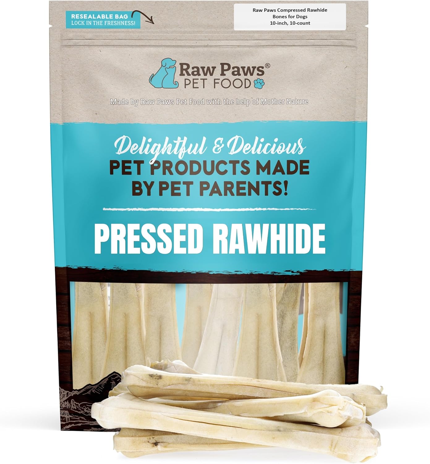 Durable and safe natural rawhide stick chew for destructive chewers