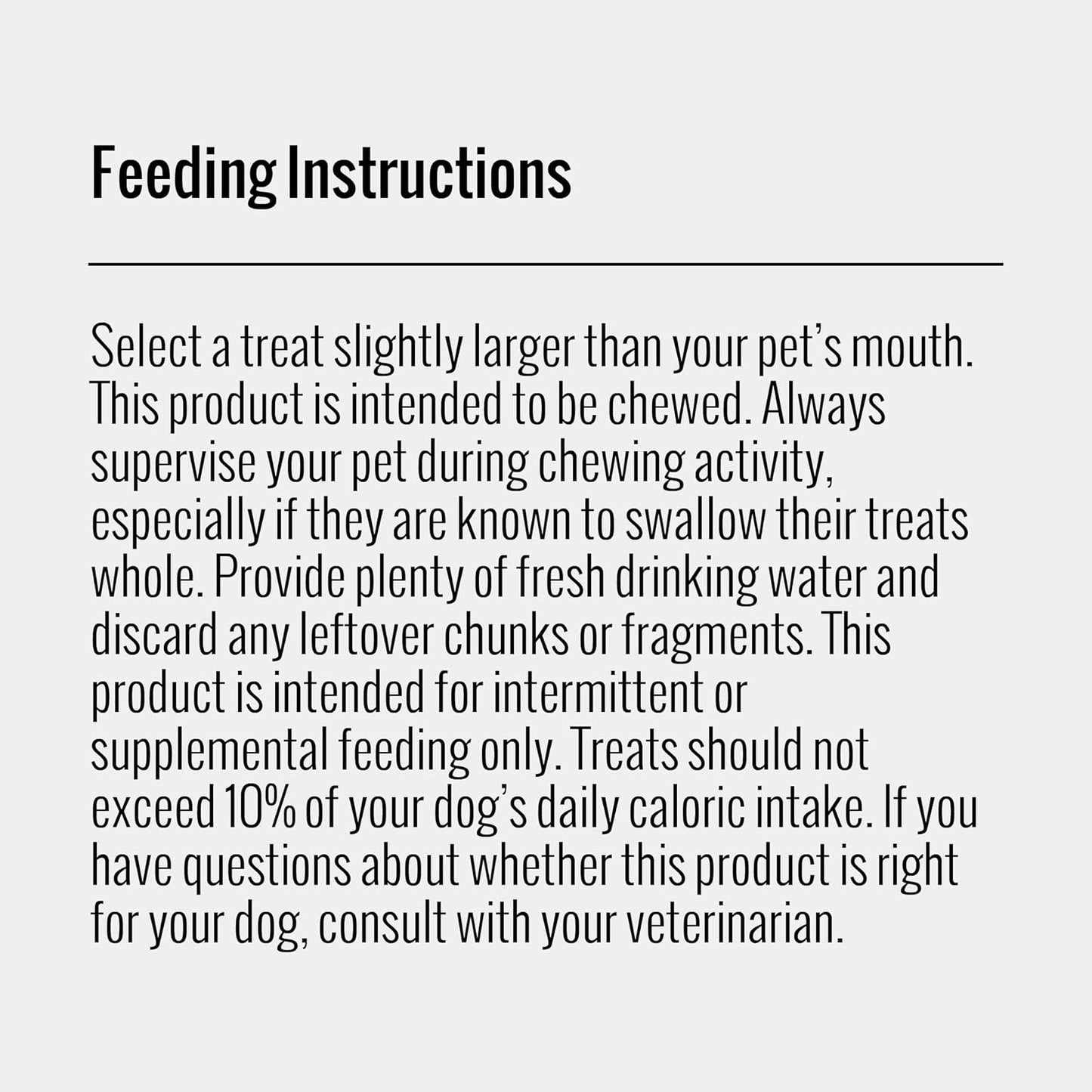 Nutritional label of Good 'n' Fit imported dog chews