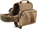 Dog Hiking Backpack, Lightweight Backpack Harness with Leash Side Pockets and Adjustable Strap Travel Camping Saddle Bag Rucksack for Medium & Large Dog (Large, Khaki) - Image 9