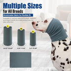 AOOLMOL adjustable dog headband bottom view showing soft cotton fabric