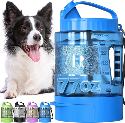 lesotc Dog Water Bottle, Portable Water Dispenser with Bowl, Leak Proof Pet Travel Squeeze Bottle, Puppy Essentials Dog Stuff Accessories for Outdoor Walking, Hiking, Camping - Image 12