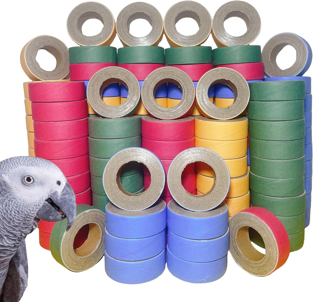 Authentic USA sourced ToughRight parrot enrichment toys