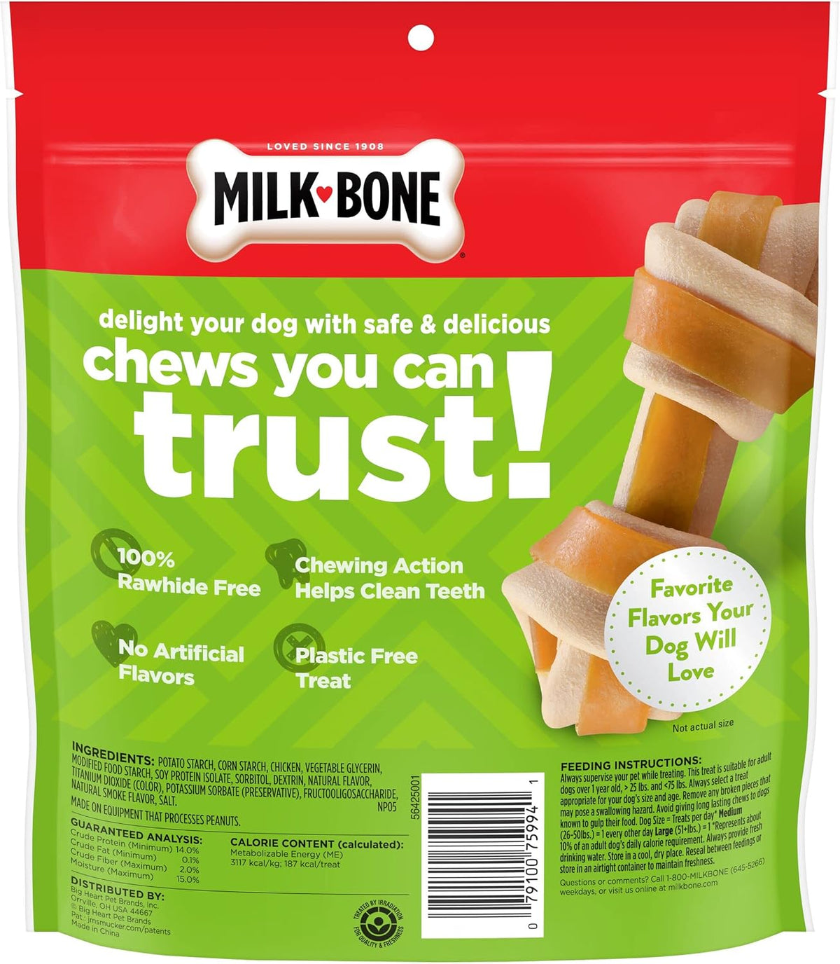 Premium USA imported long lasting rawhide alternative dog chews