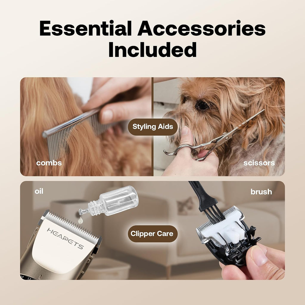 HEAPETS pet grooming kit for dogs and cats