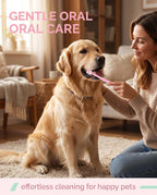 Compact dental hygiene brush for small animals soft bristles
