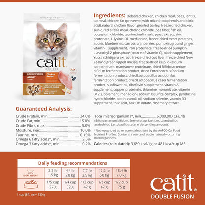 Catit imported USA premium formula for adult cats back view