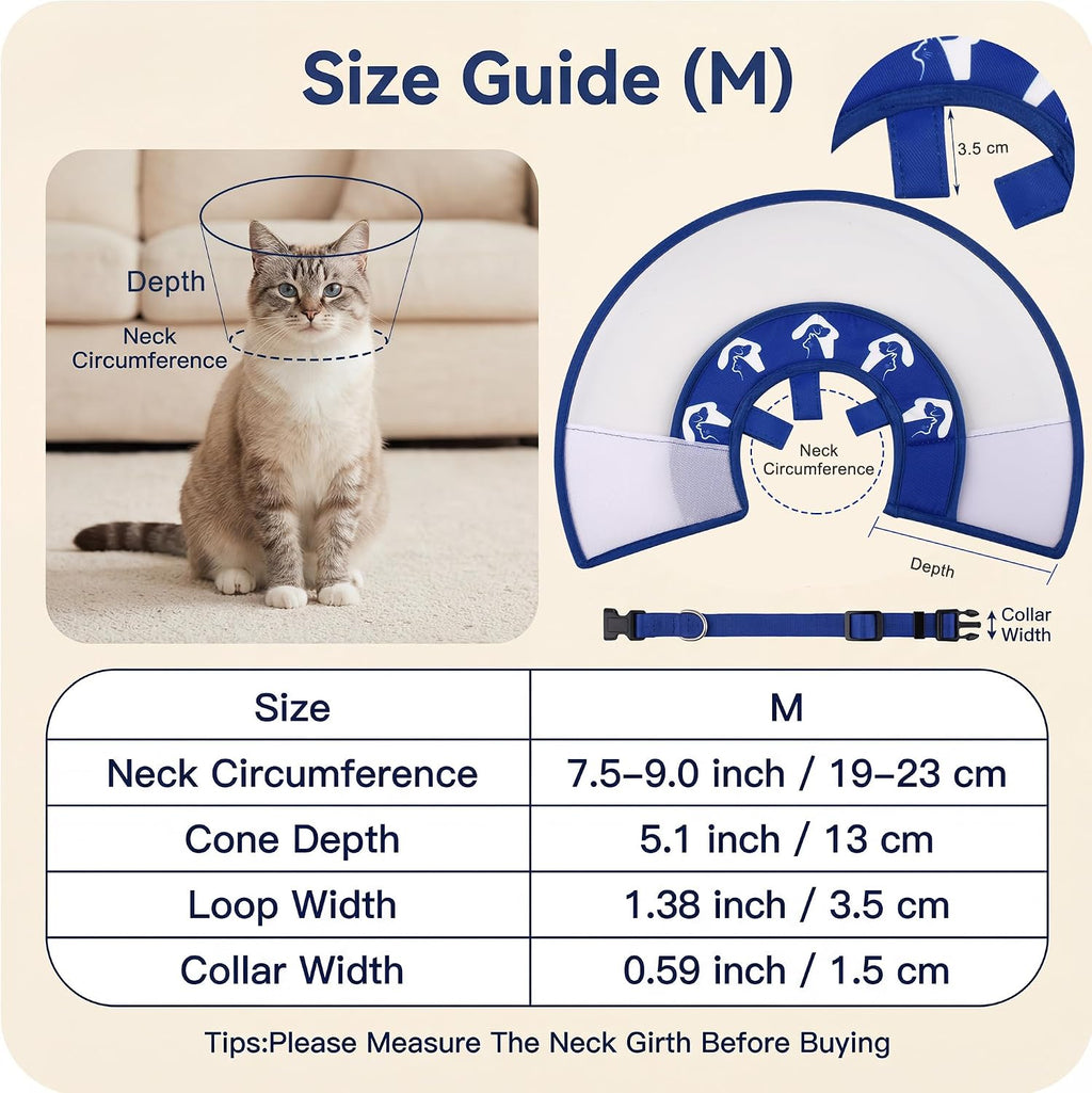 USA imported premium cat health care accessory packaged for post-surgery incision protection