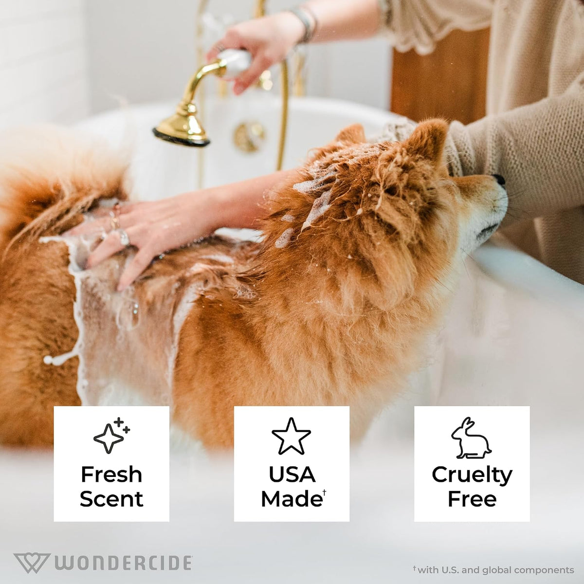 Natural cedarwood and peppermint flea shampoo for dogs