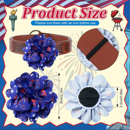 Assorted twenty five unique star patterned designs of Dansydaisy pet collar accessories arranged in pairs