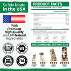 Yumas skin and coat supplement for dry irritated canine skin relief