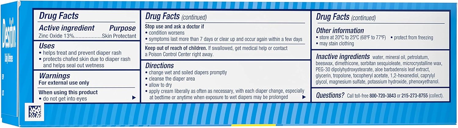 Desitin Daily Defense Baby Diaper Rash Cream with Zinc Oxide to Treat, Relieve & Prevent diaper rash, 4 oz - Image 3