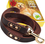 ADITYNA Leather Dog Leash 6 ft x 3/4 inch - Soft, Strong, Heavy Duty for Large & Medium Breeds - Dog Lead for Walking, Training, Hiking and Running (Brown) - Image 9