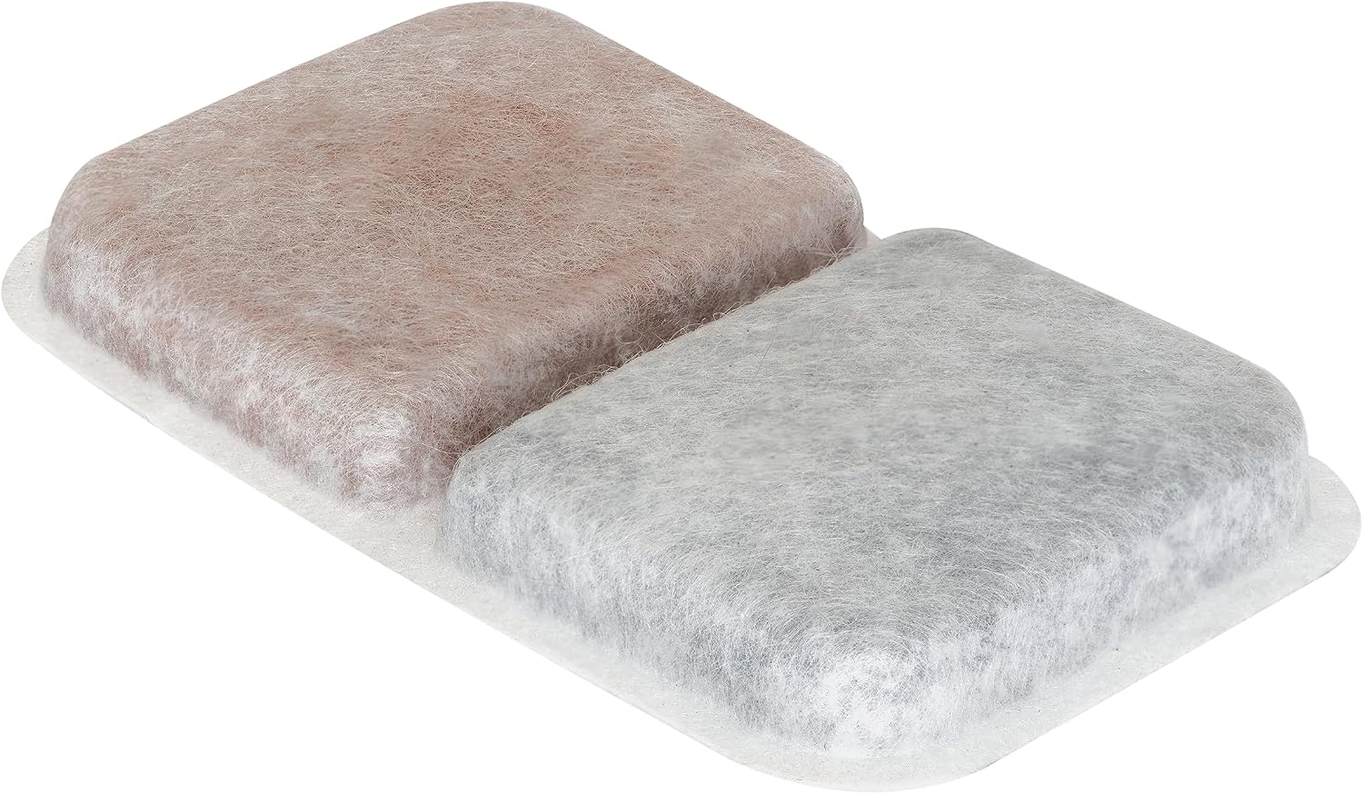 Catit replacement filter pads showing the dual action unscented cotton media closeup