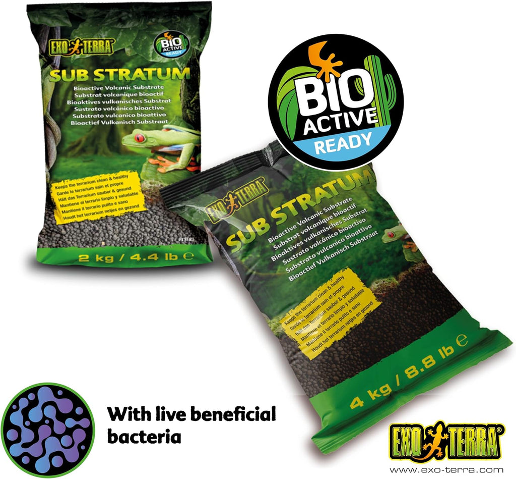 Exo Terra bioactive terrarium soil texture closeup
