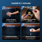 HomiQ Life 3MP camera monitoring window bird feeder