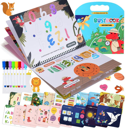 VUIYA Activity Busy Book front view showing colorful preschool learning binder for toddlers.