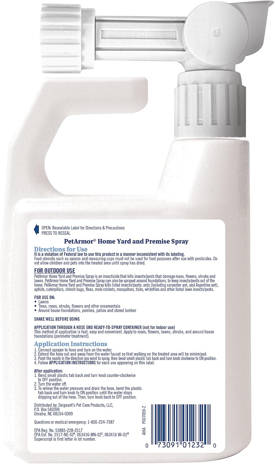 PetArmor outdoor pest control spray hose-end applicator