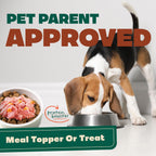 Case of twenty NATOO salmon with pumpkin wet meal enhancers for picky eaters.