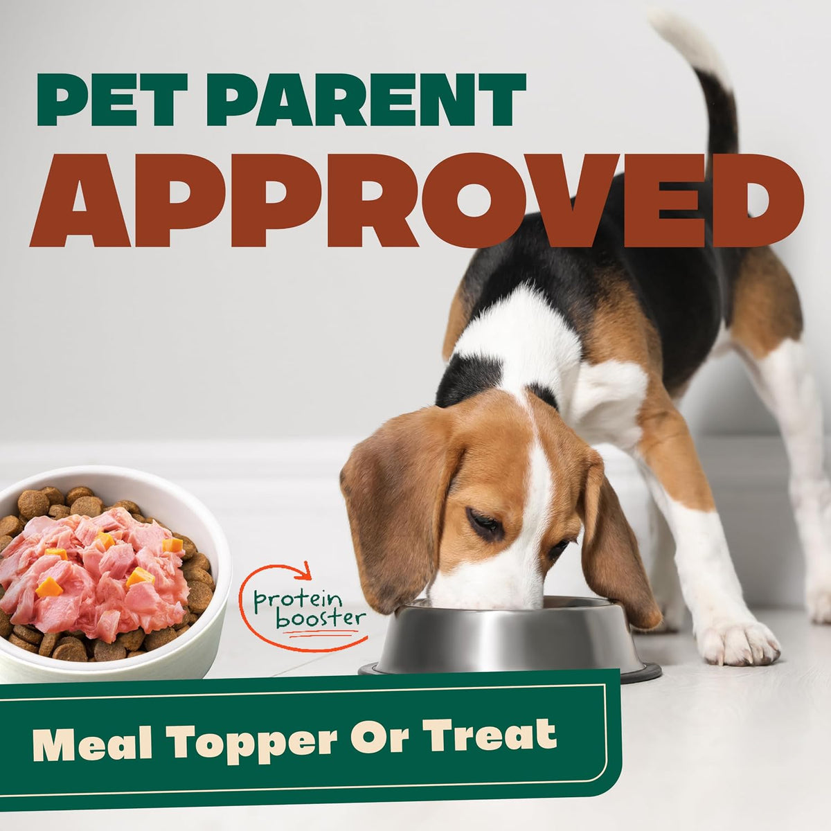 Case of twenty NATOO salmon with pumpkin wet meal enhancers for picky eaters.