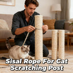 Eco-friendly sisal rope for cat towers and scratching surfaces