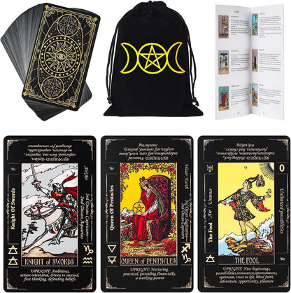 Fofeadm Tarot Cards with Guide Book front view of deck