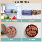 Humanely raised chicken dog food recipe packaging