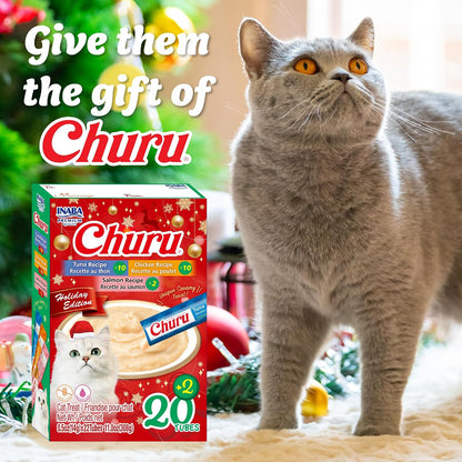 Inaba Churu cat treats 22 tube variety pack packaging