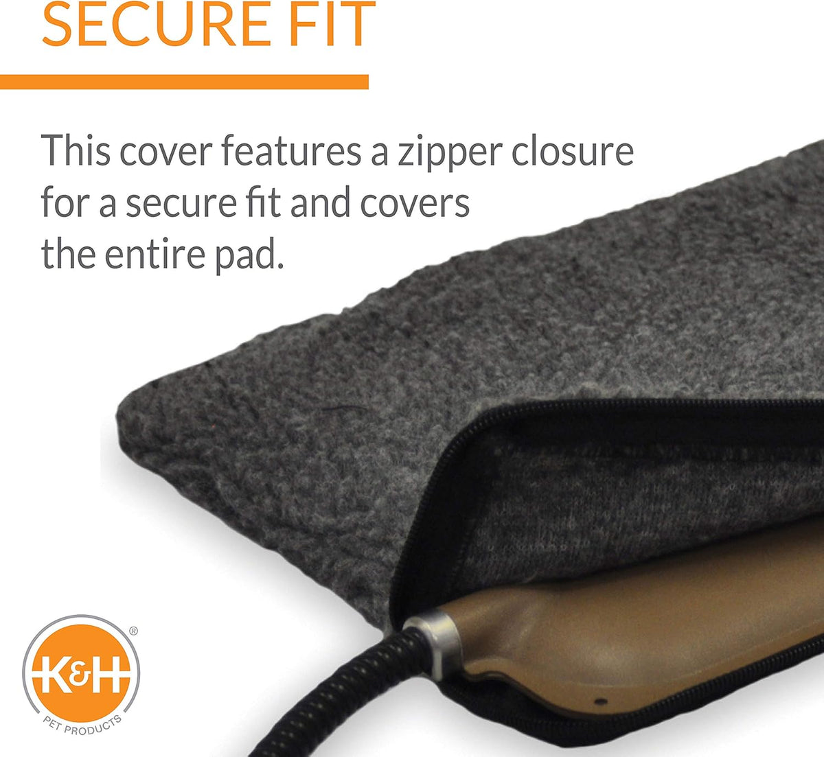Close-up shot of the breathable open-weave faux fleece fabric texture.