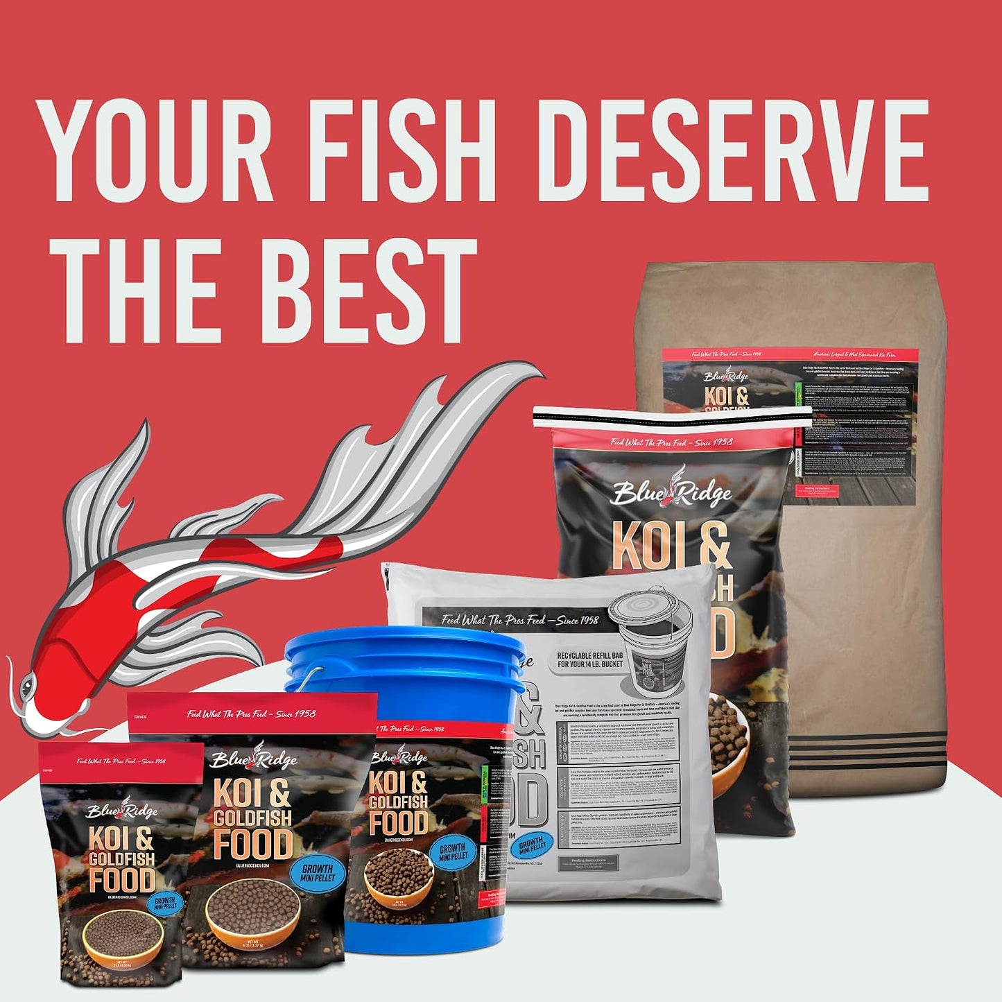 Blue Ridge fish hatchery all-season pond fish feed