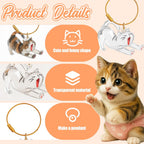 OGNWFUNK cat hair reminder bottles showing two clear lockets side by side.