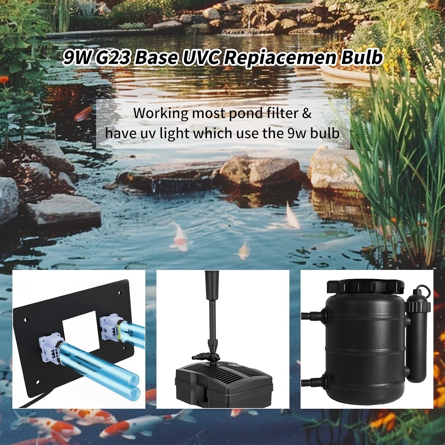High transmission quartz glass ultraviolet clarifier bulb for aquarium setups