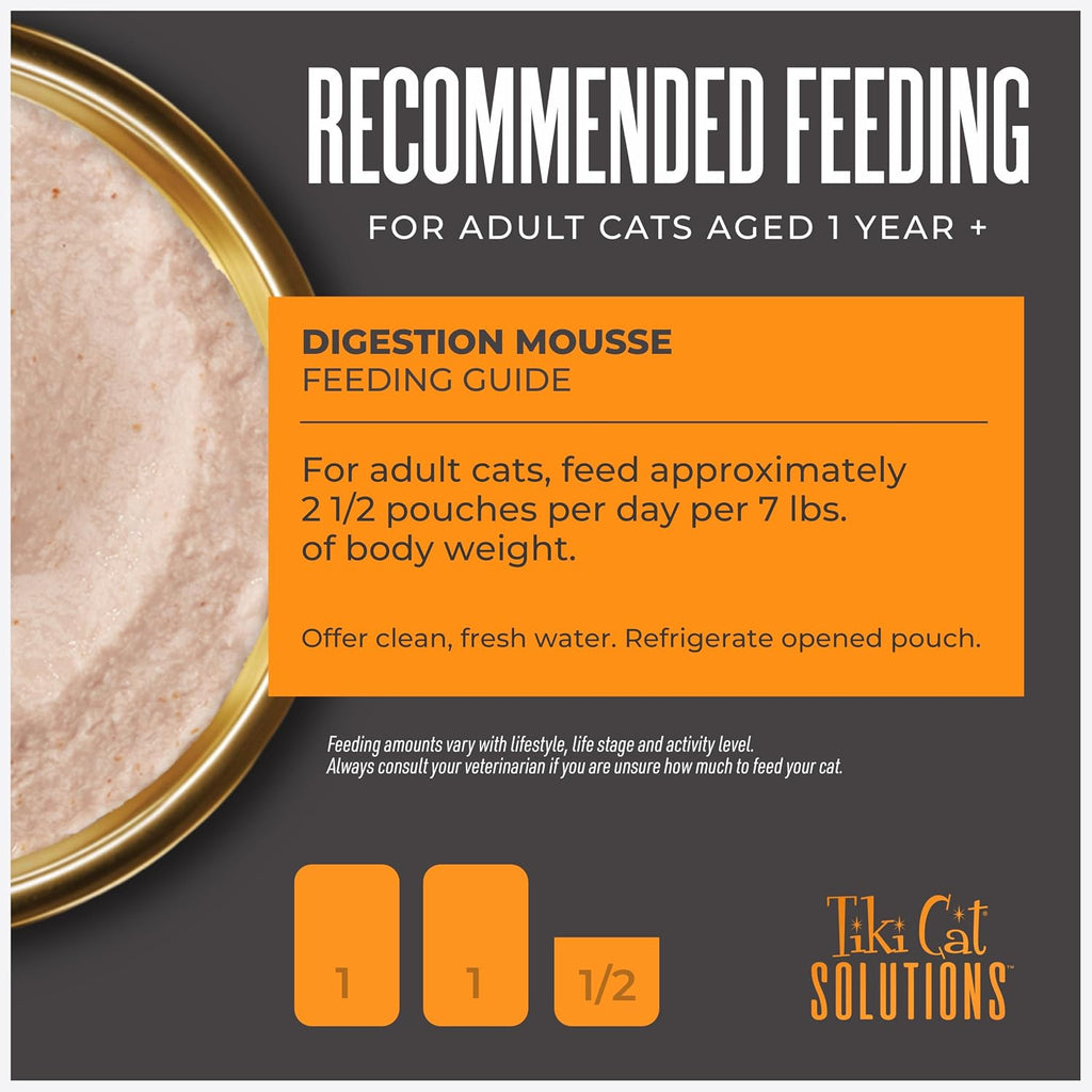 Tiki Cat Solutions digestive health supplement nutrition facts label