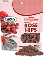 Exotic Nutrition Dried Rose HIPS (3 oz.) - Healthy Natural Treat - Chinchillas, Guinea Pigs, Rabbits, Prairie Dogs, Degus, Hamsters, Rats, Squirrels, Parrots, Chickens, Ducks & Other Small Pets - Image 9