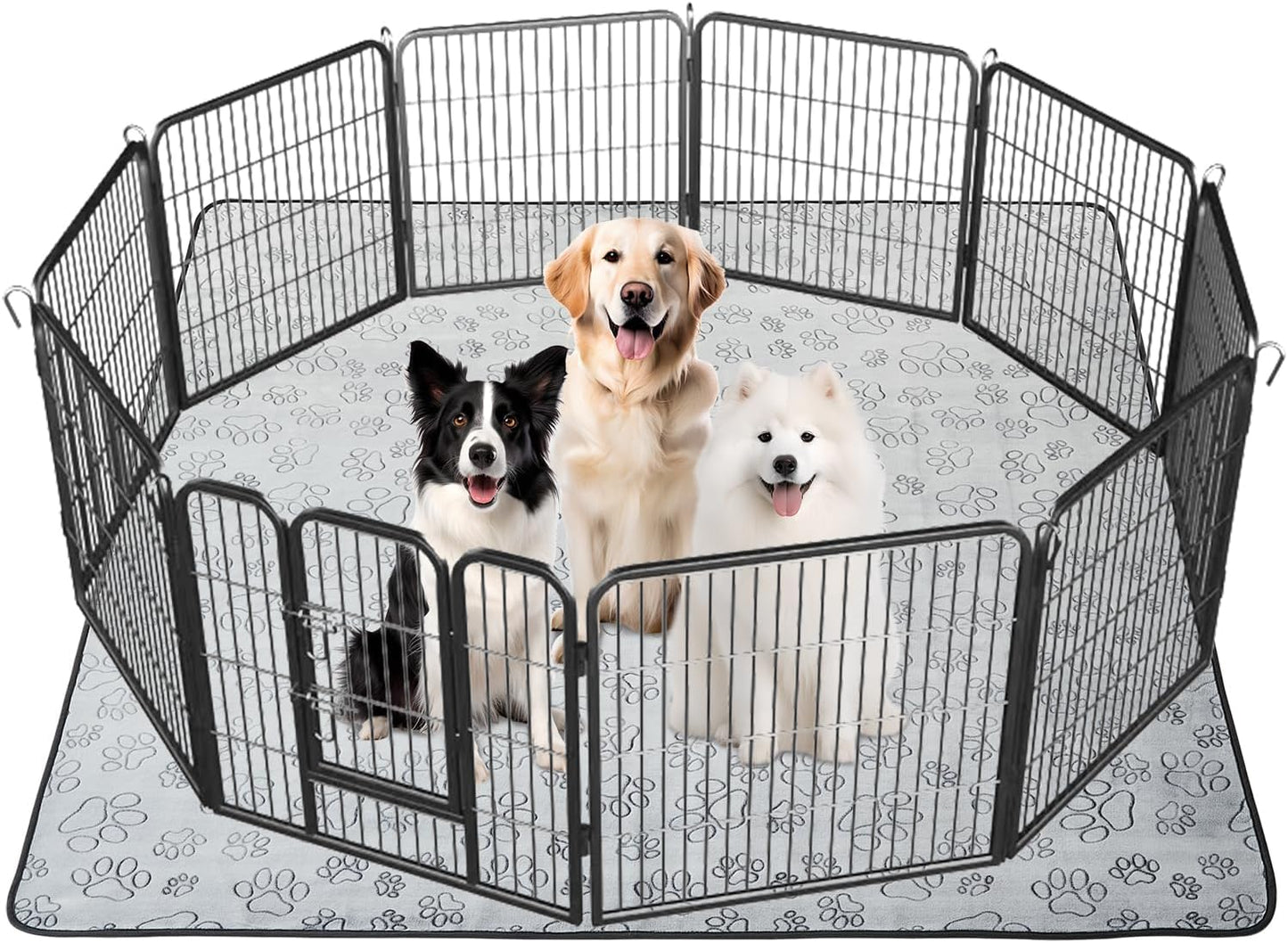 Qeils Reusable Puppy Pads, 2 Pack Washable Pee Pads for Dogs, Waterproof Non Slip Wee Wee pad, Absorbent and Leakproof Training Mats for Potty, Crate, Playpen, Bed, Sofa, 18"x 24" - Image 9