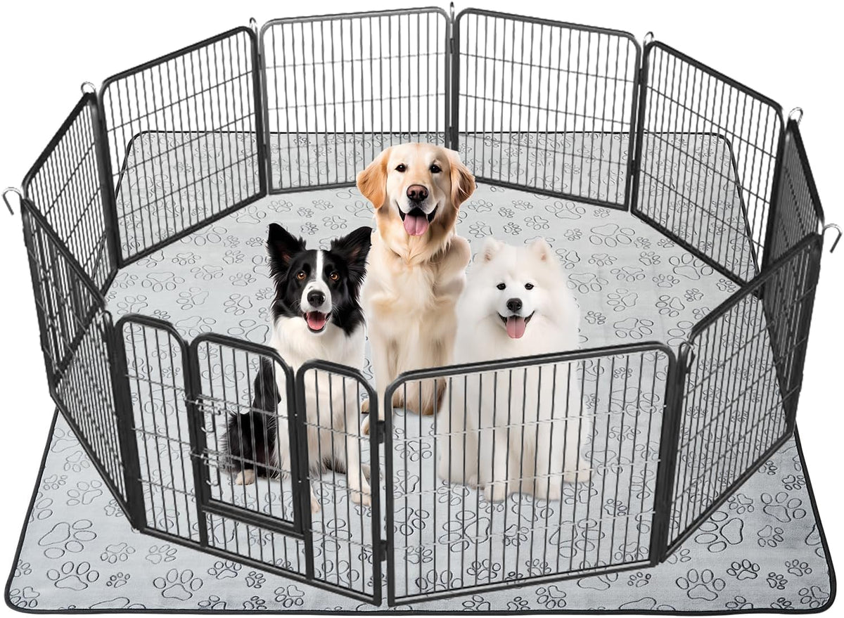Qeils Reusable Puppy Pads, 2 Pack Washable Pee Pads for Dogs, Waterproof Non Slip Wee Wee pad, Absorbent and Leakproof Training Mats for Potty, Crate, Playpen, Bed, Sofa, 18"x 24" - Image 9