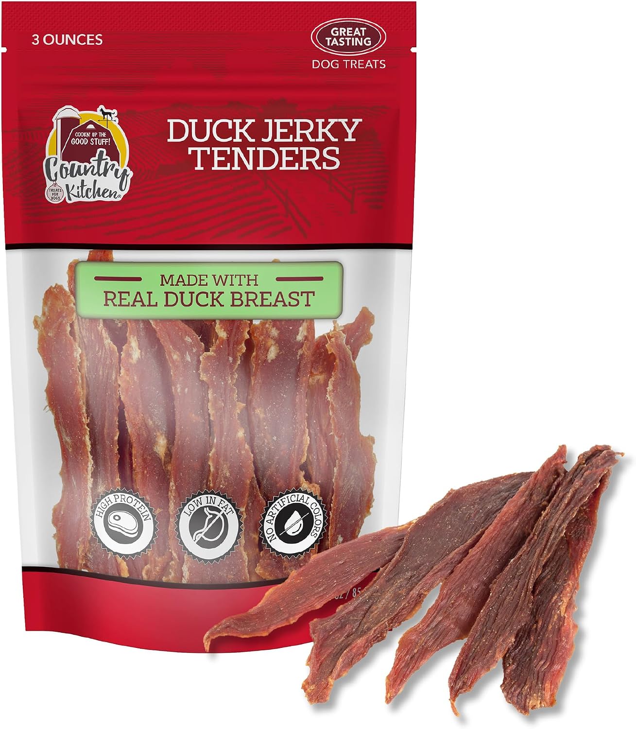 Country Kitchen Duck Jerky Tender Dog Treats, Made with Real Duck, High Protein, Low Fat, No Artificial Colors, 16 oz - Image 10