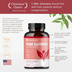 Pure Micronutrients saffron extract capsules supplement facts label
