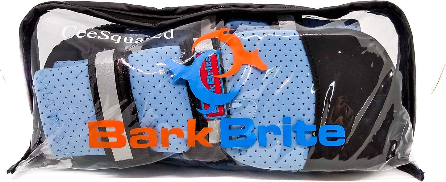 Bark Brite Lightweight Neoprene Paw Protector Dog Boots Designed for Comfort and Breathability in 5 Sizes (Blue Lg) - Image 9