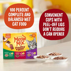 Meow Mix turkey and giblets in sauce cup