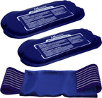 Medvice reusable hot and cold ice packs 3-piece set front view
