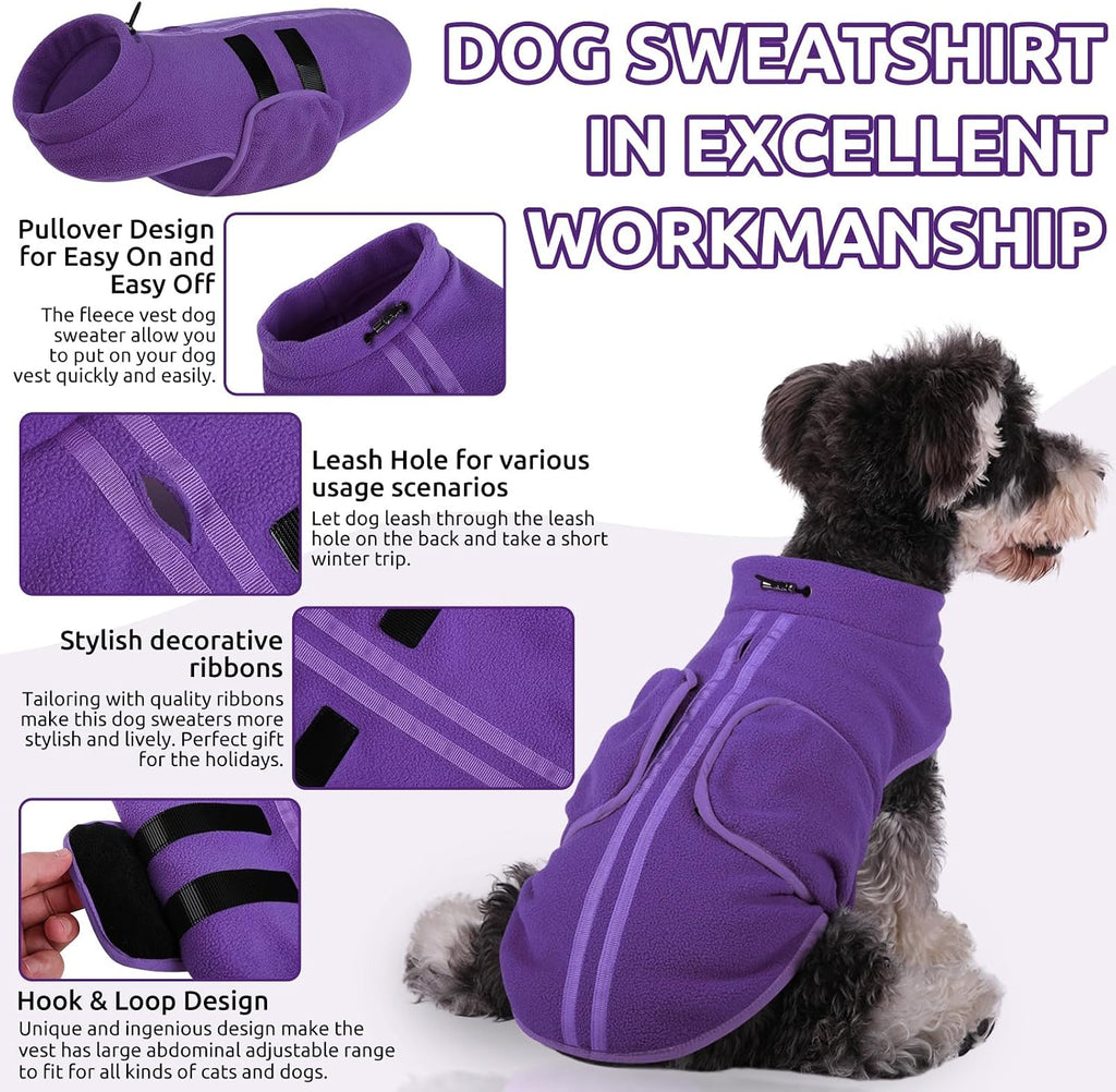Queenmore pullover dog jacket adjustable abdominal strap close up view